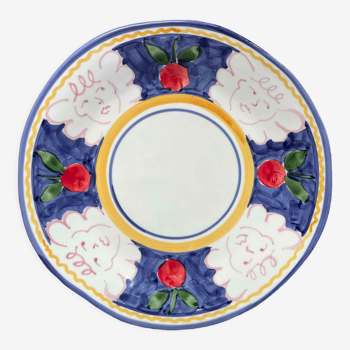 Angel delight dinner plate blue marine