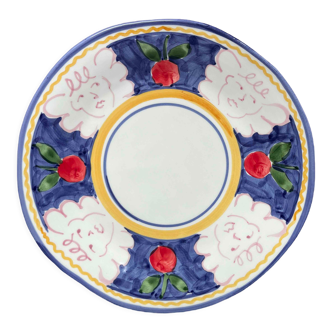 Assiette blue marine