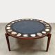 Vintage Heinz Lilienthal coffee table ‘E8’ agate & stone