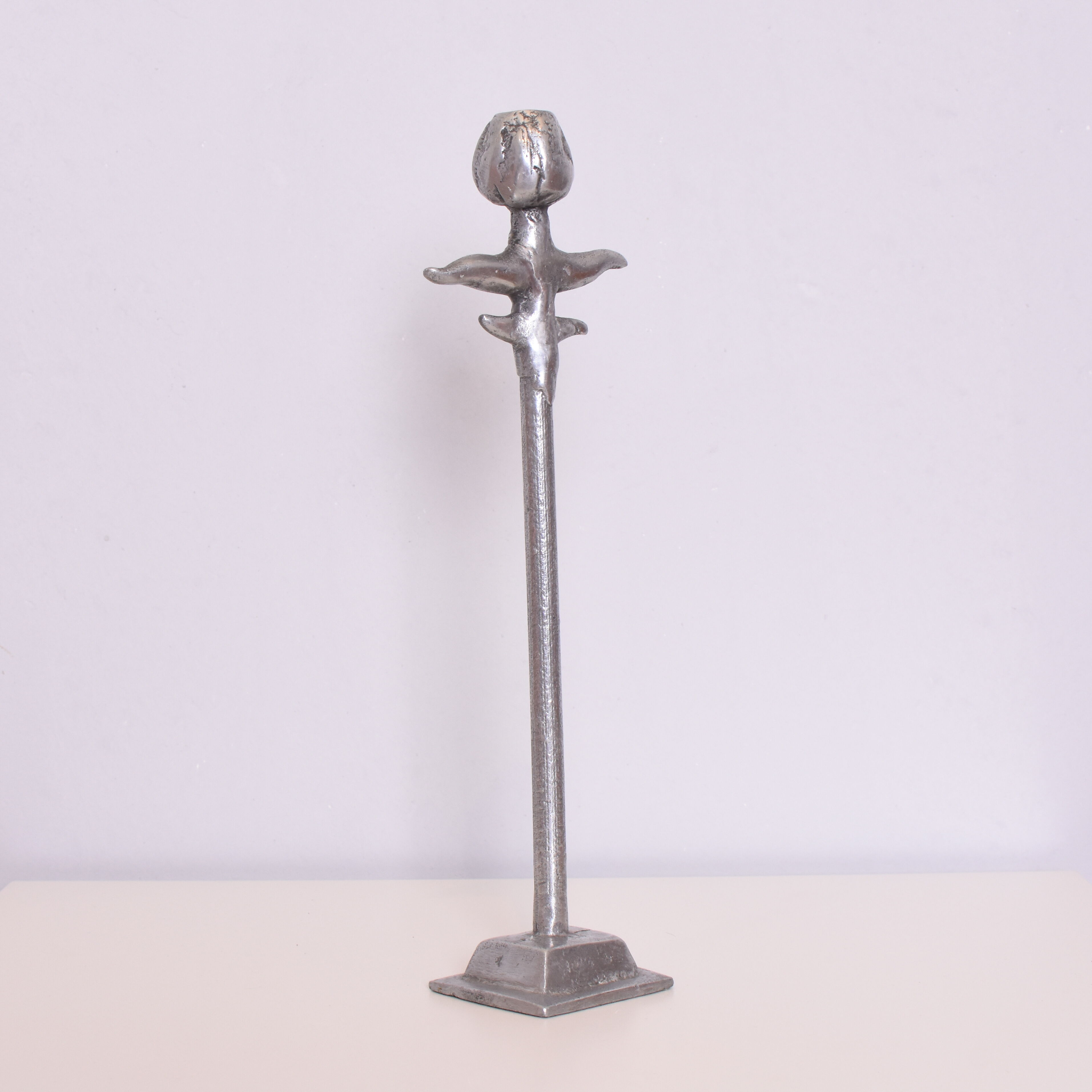 Aluminium candlesticks, 1970s