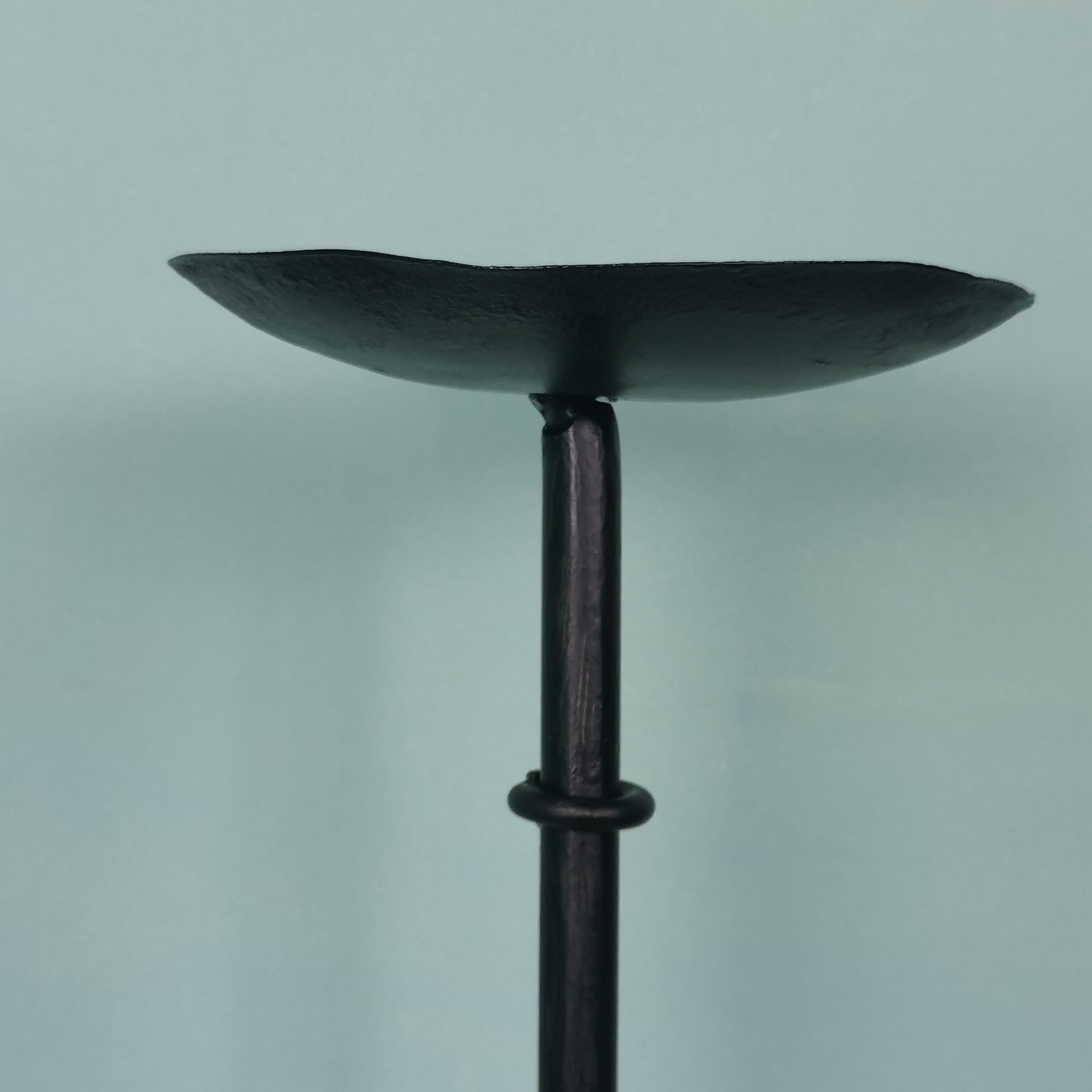 Wrought iron candlesticks