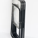 Set of 4 vintage folding chairs published by Stua, Spain 1980.