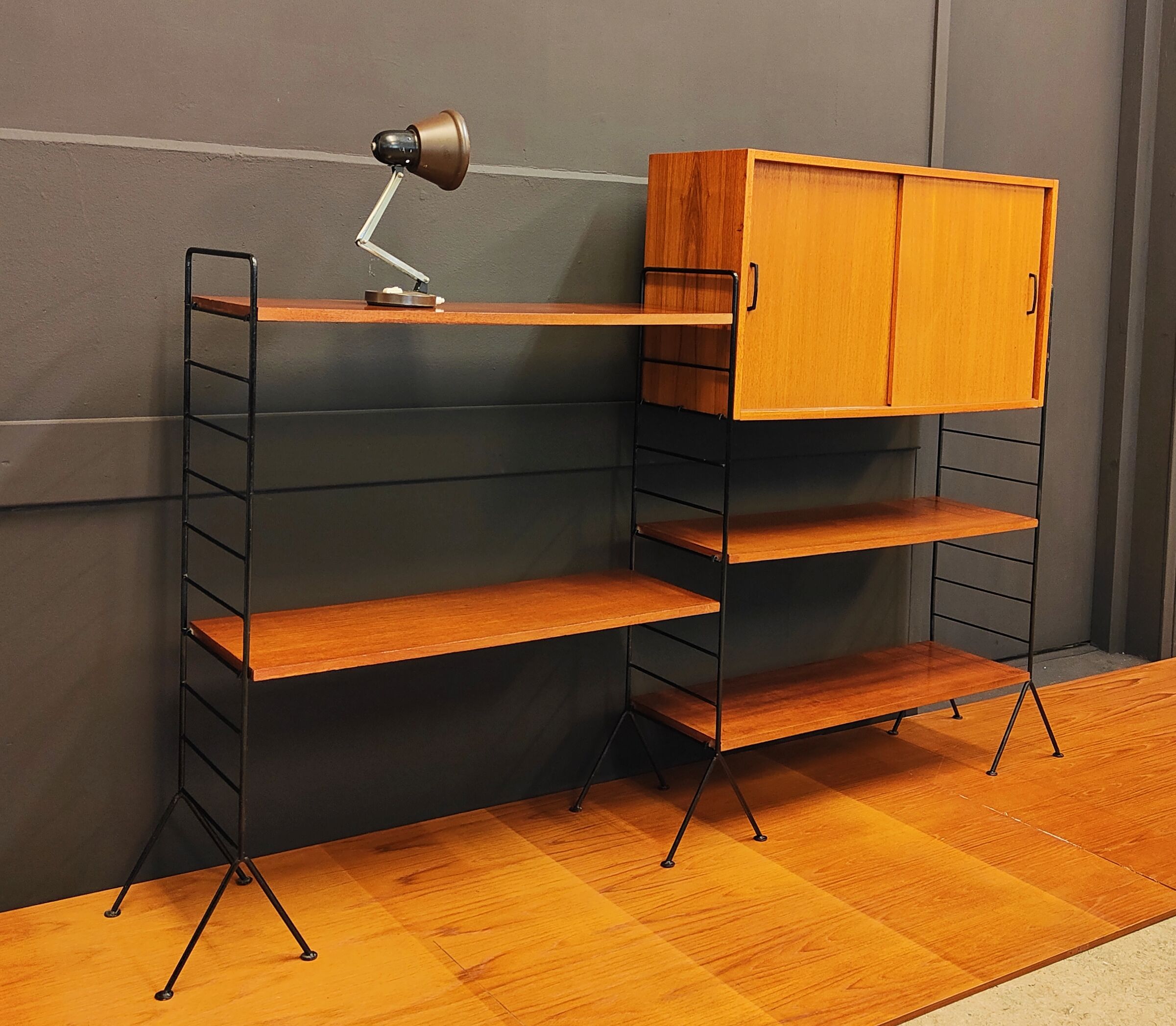 Mid Century wandsyteem | Vintage - boekenkast