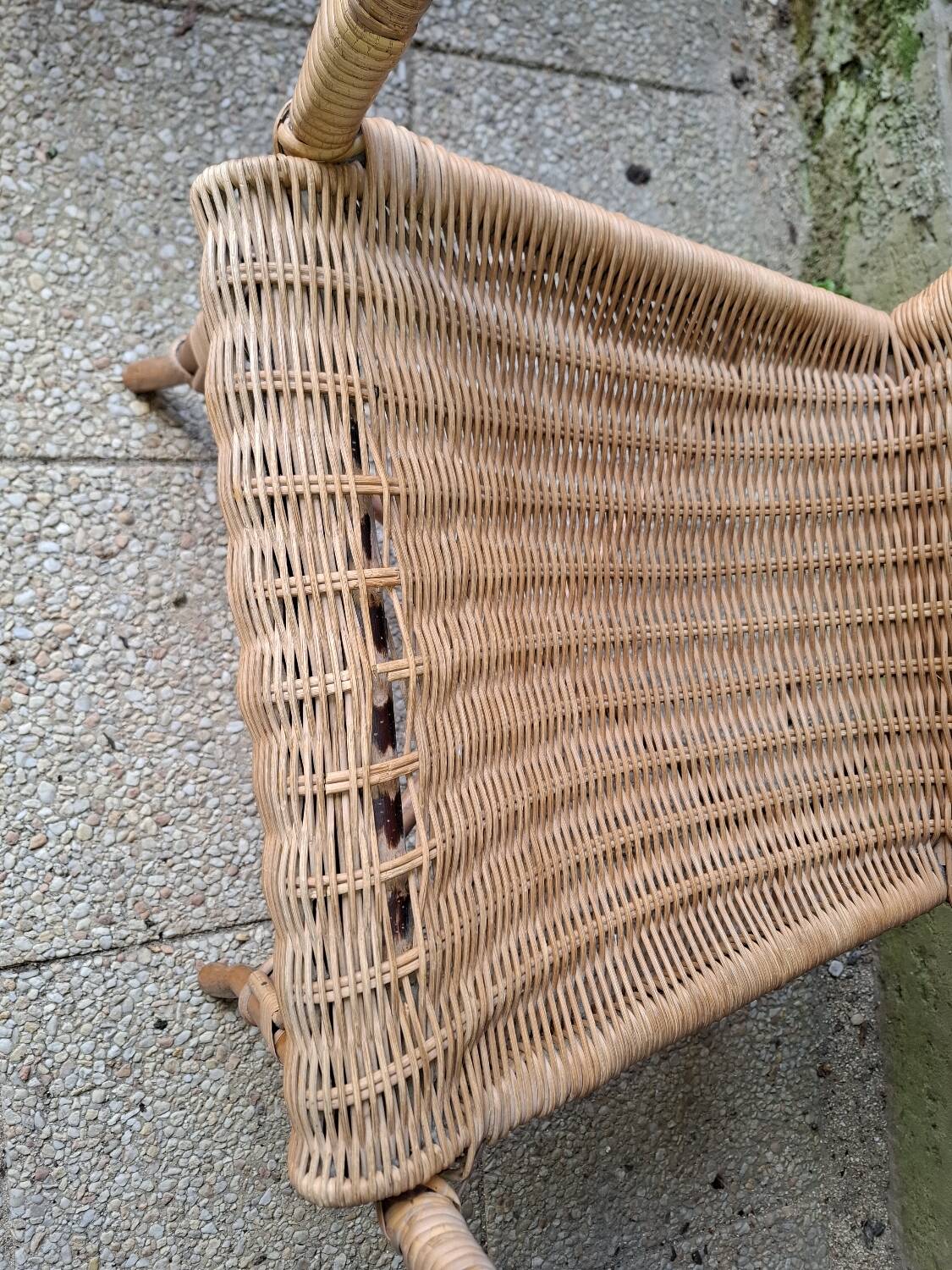 Rattan armchair