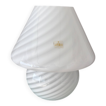 Lampe de table en verre tourbillonnant Murano italienne vintage des années 1970 – SIM Venezia