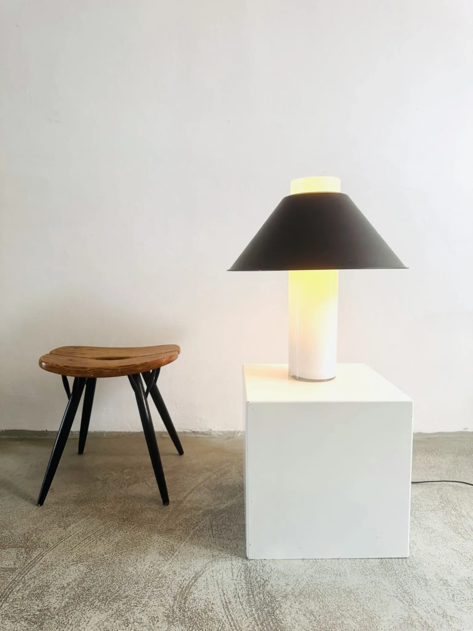 A-858 Table Lamp By Glashütte Limburg, Germany, 1960S