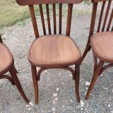 5 Thonet wooden bistro chairs