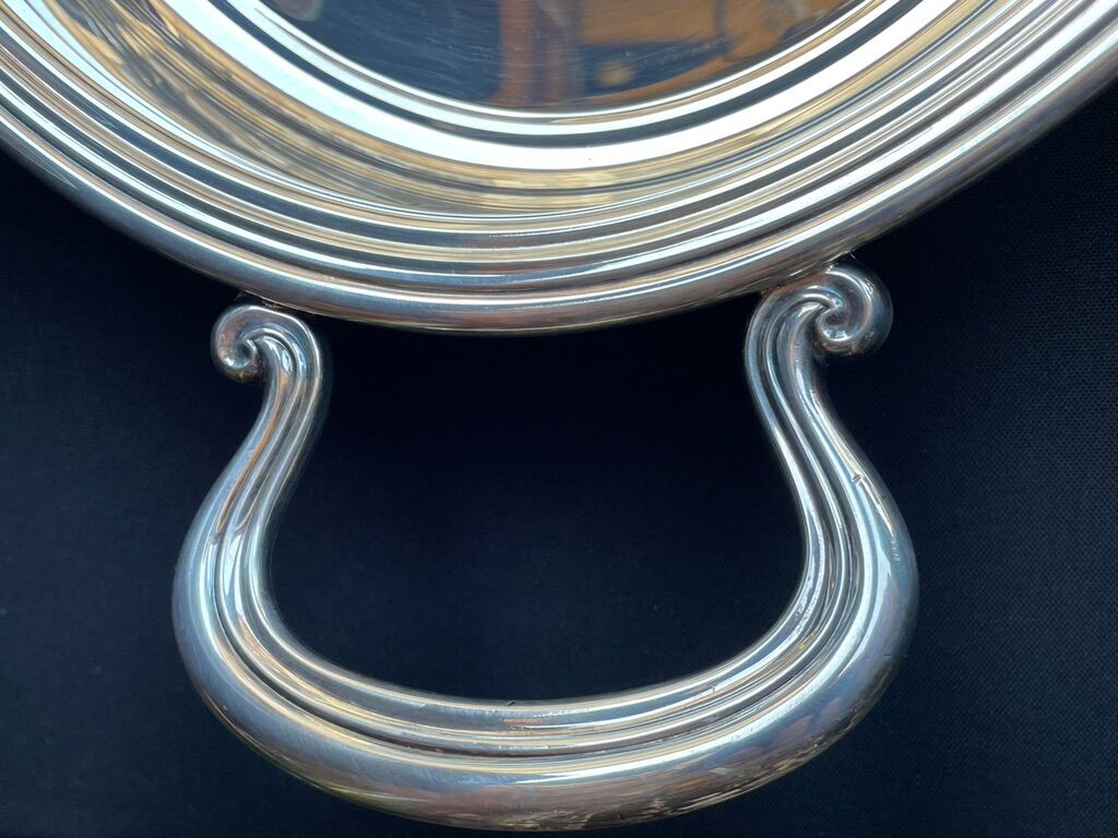 Rino Greggio - OLRI and Pyrex - Large serving dish - Modern - Silver metal, Glass