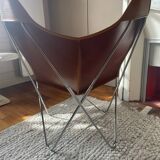 Butterfly AA armchair chrome/leather