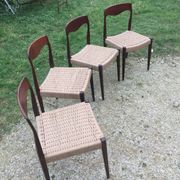 4 Danish chairs 60