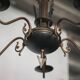 Vintage pendant light, empire brass pendant light, arrow pendant light