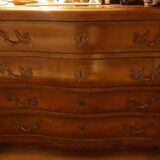 Commode bordelaise 18ème 4 tiroirs en merisier
