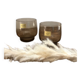 Verres en verre fumé