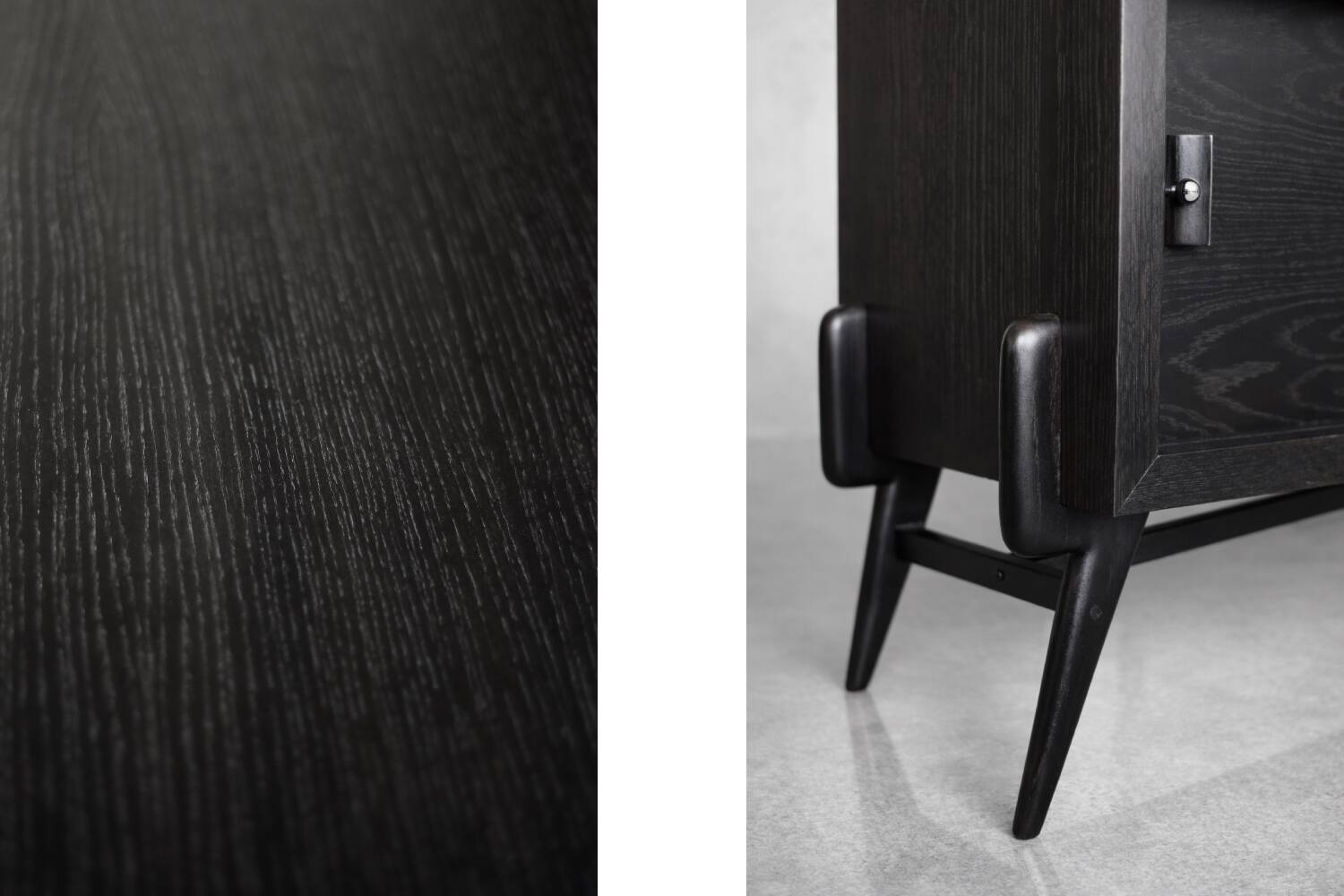 Vintage Mid-Century Scandinavian Modern Dark Oak Sideboard, 1960s