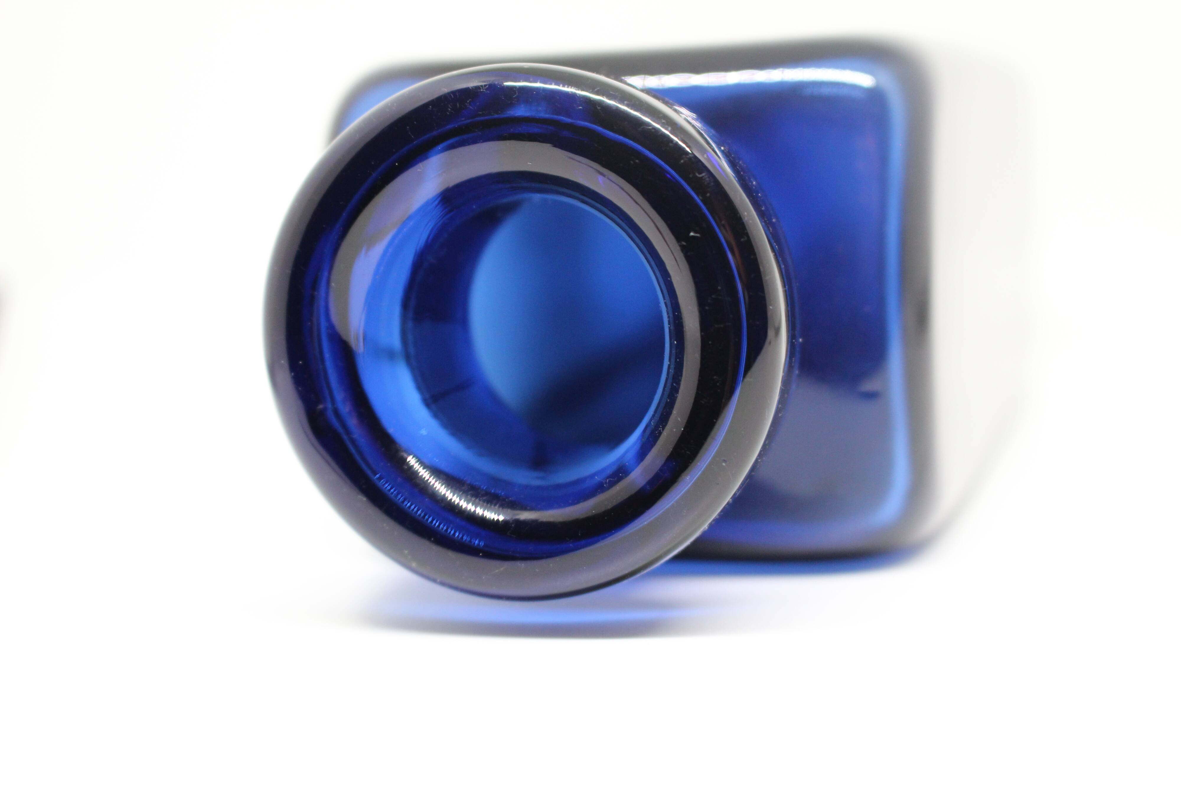 Solid cobalt blue vase