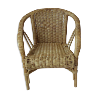 Rattan armchair