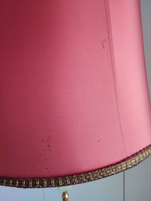 Lampadaire italien onyx et laiton
