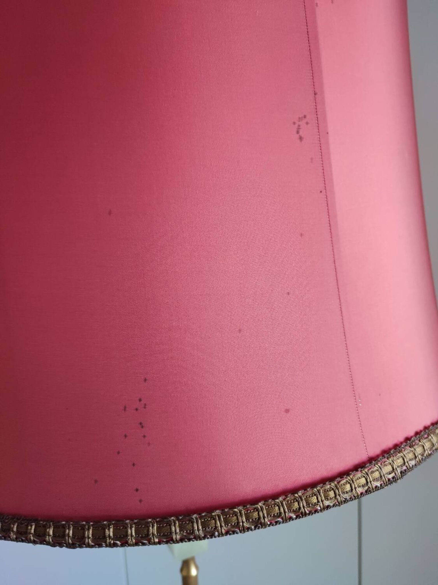 Lampadaire italien onyx et laiton