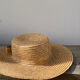 Vintage knot braided straw hat