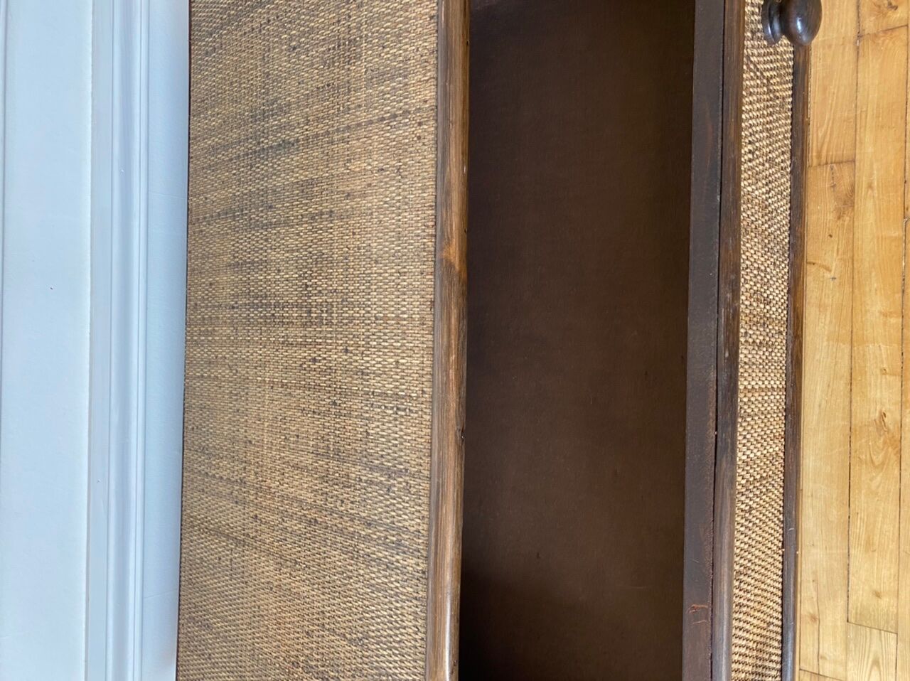 Rattan chest of drawers, Maugrion 1960