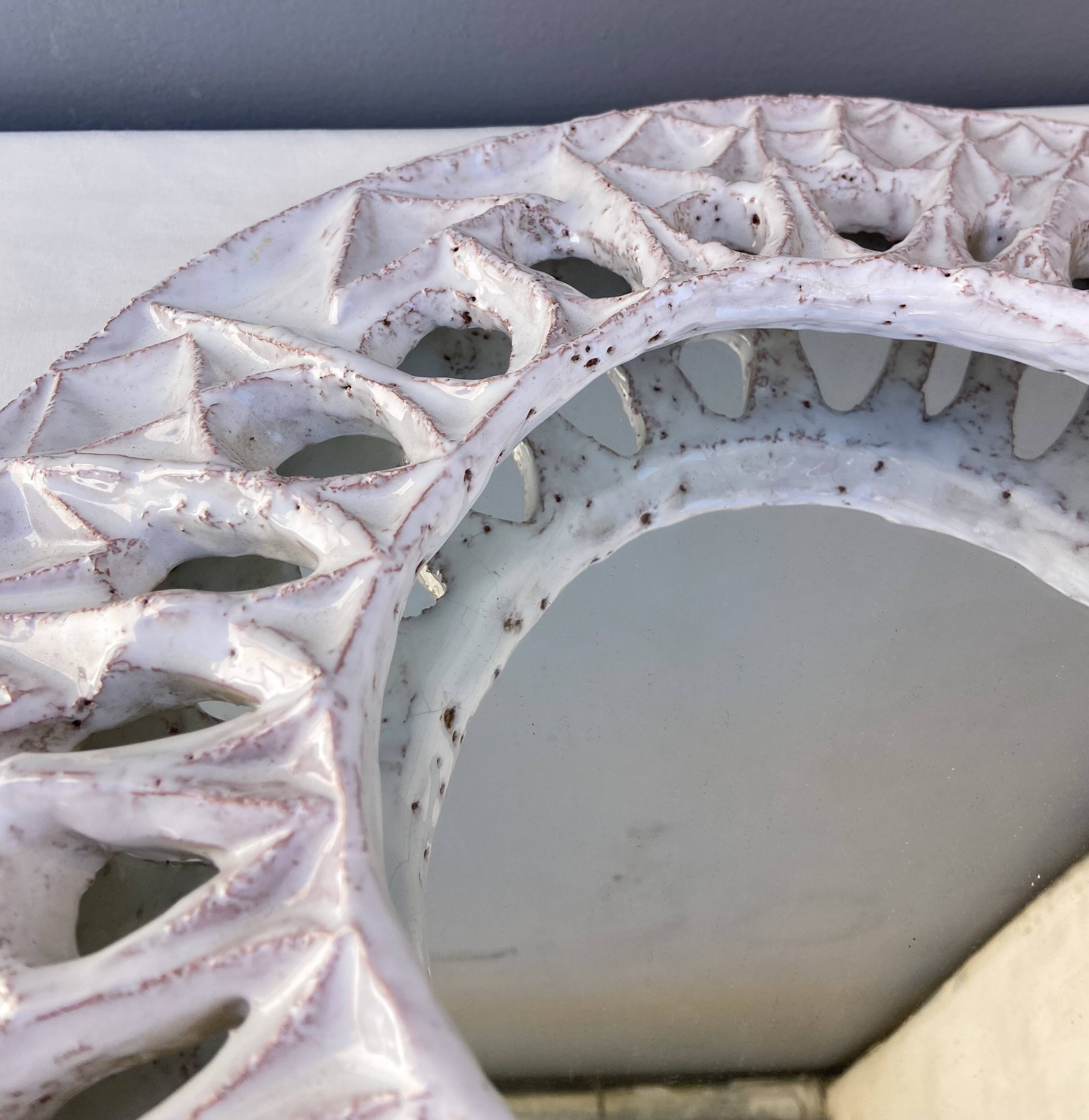 Ceramic mirror by Roland Zobel