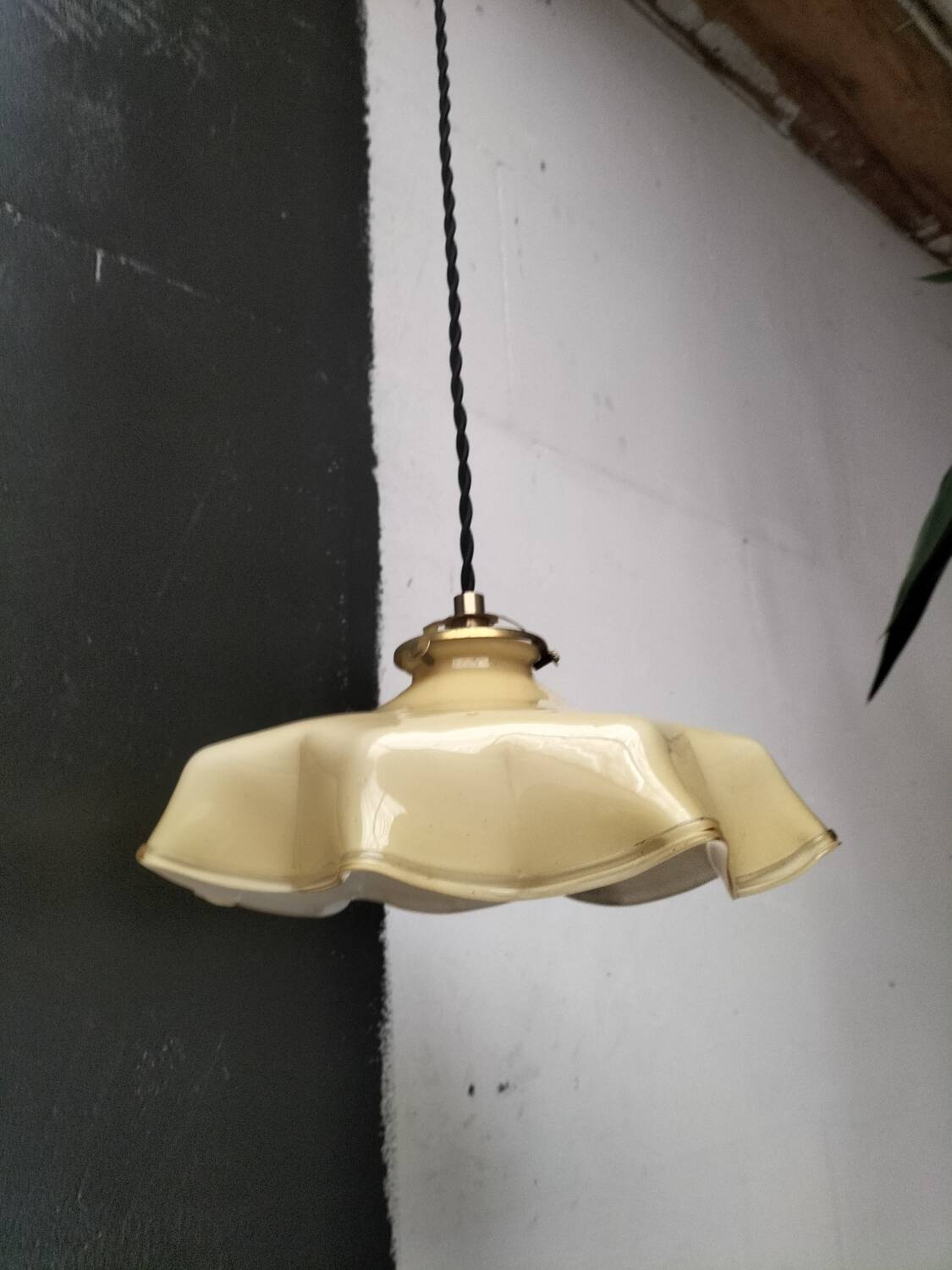 Opaline pendant light