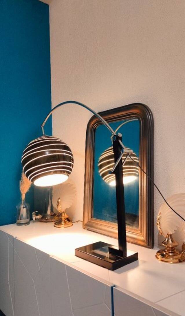 Lampe arc vintage 1980
