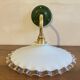 Serrated opaline wall lamp