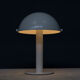 Lampe de table champignon en métal blanc des années 90