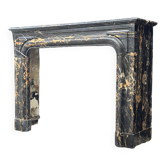 Louis XIV fireplace in Portor marble, circa 1880