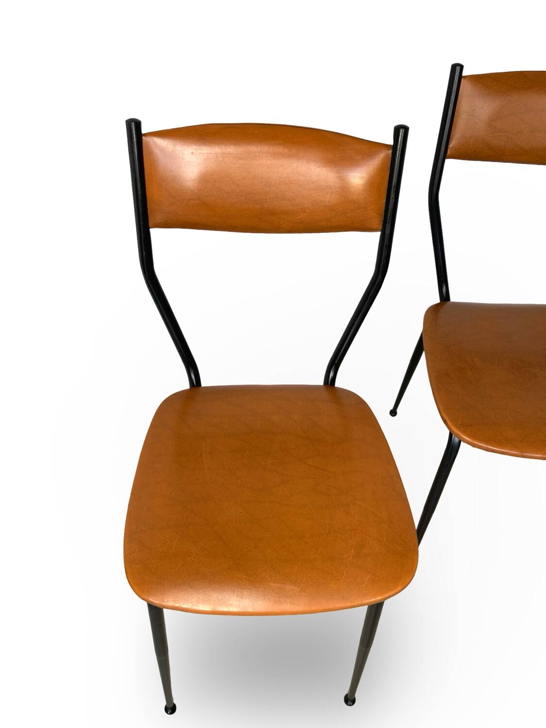 Chaises italiennes du milieu du siècle, années 1960.