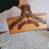 Small wooden sewing box worker