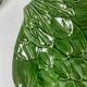 Set of 3 green leaf artichoke barbotine bowls vintage 70s
