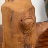 Lamp foot made of vintage olive wood