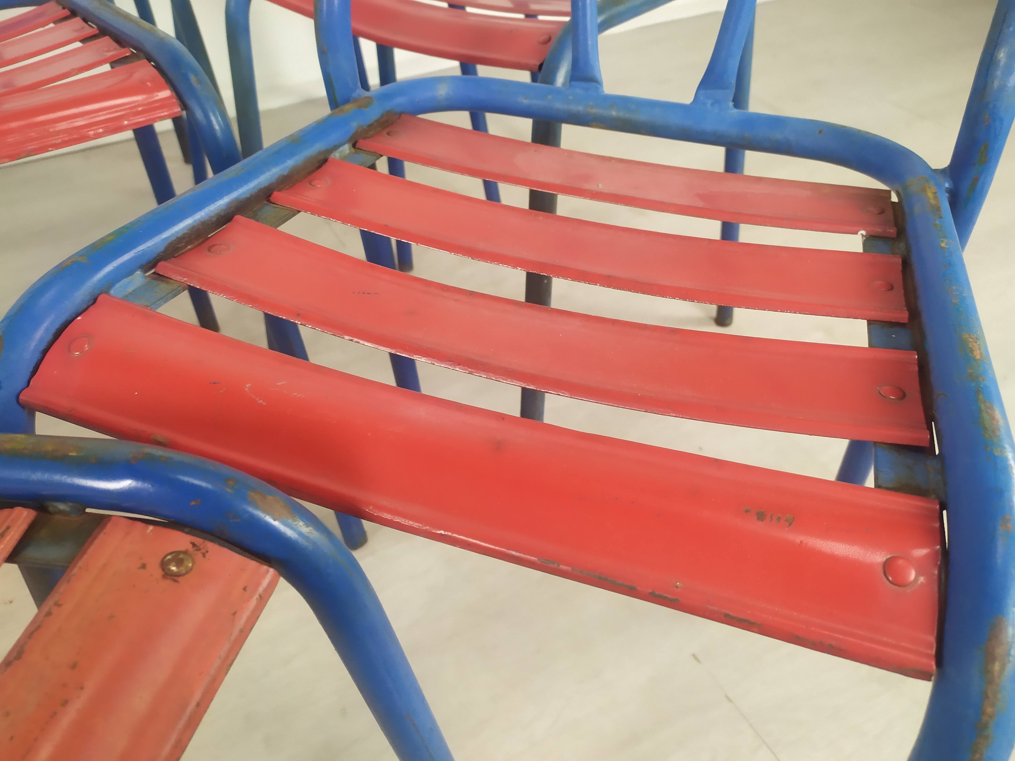 Bistro metal chairs Tolix