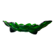 Green depression glass grape shaped vase