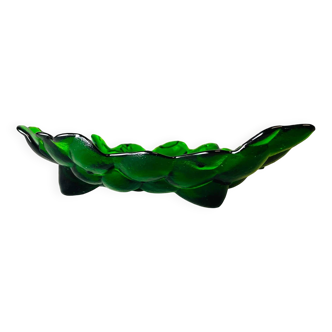 Green depression glass grape shaped vase