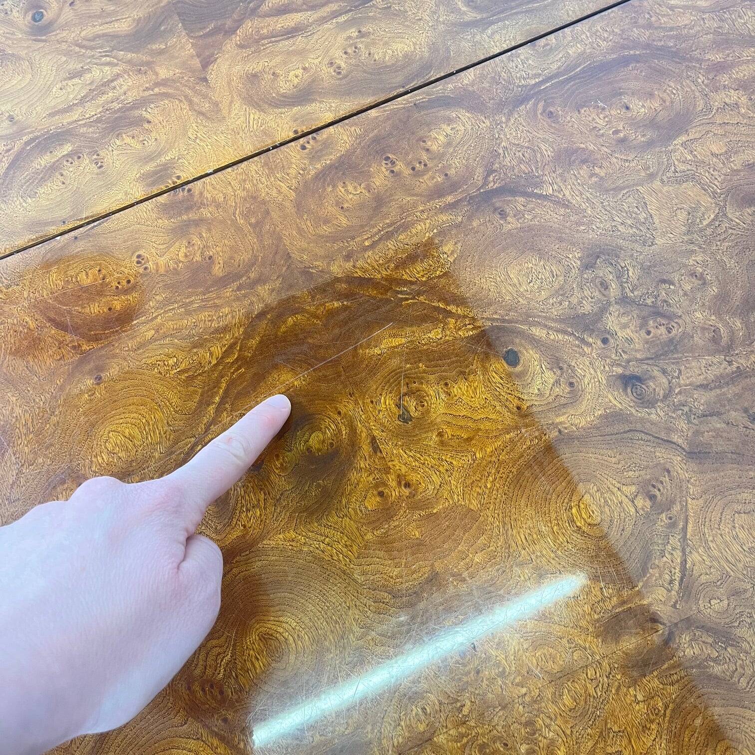 Art Deco coffee table in burl wood – 1930s/1940s