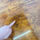 Art Deco coffee table in burl wood – 1930s/1940s