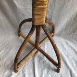 Rattan parrot coat rack