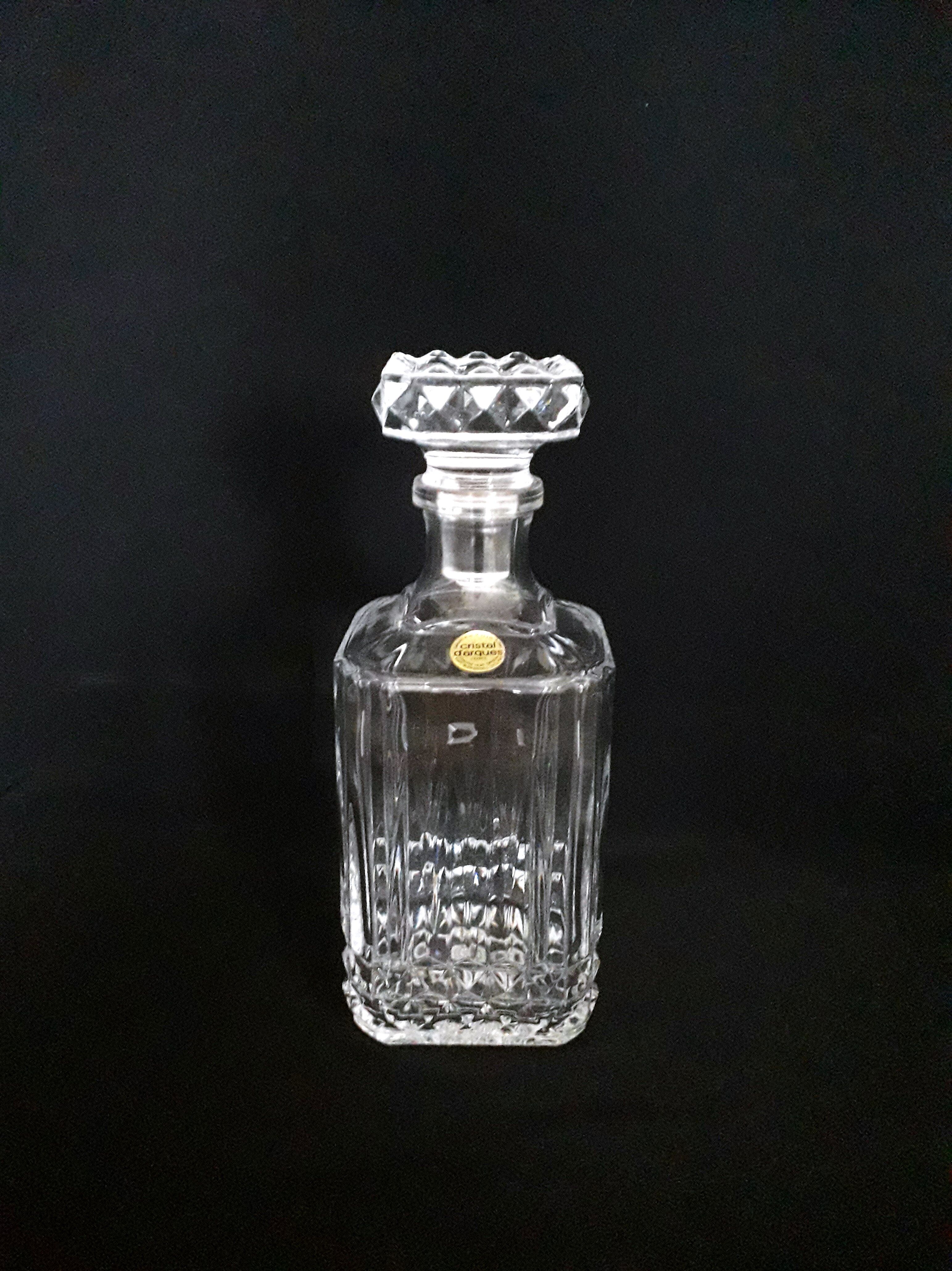 Vintage whisky decanter - Cristal d'arques model Villandry -1970
