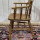 Fauteuil rustique anglais 19ème en orme et hêtre