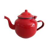 Enamelled red teapot 50/60