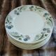 6 antique flat plates U&C Sarreguemines