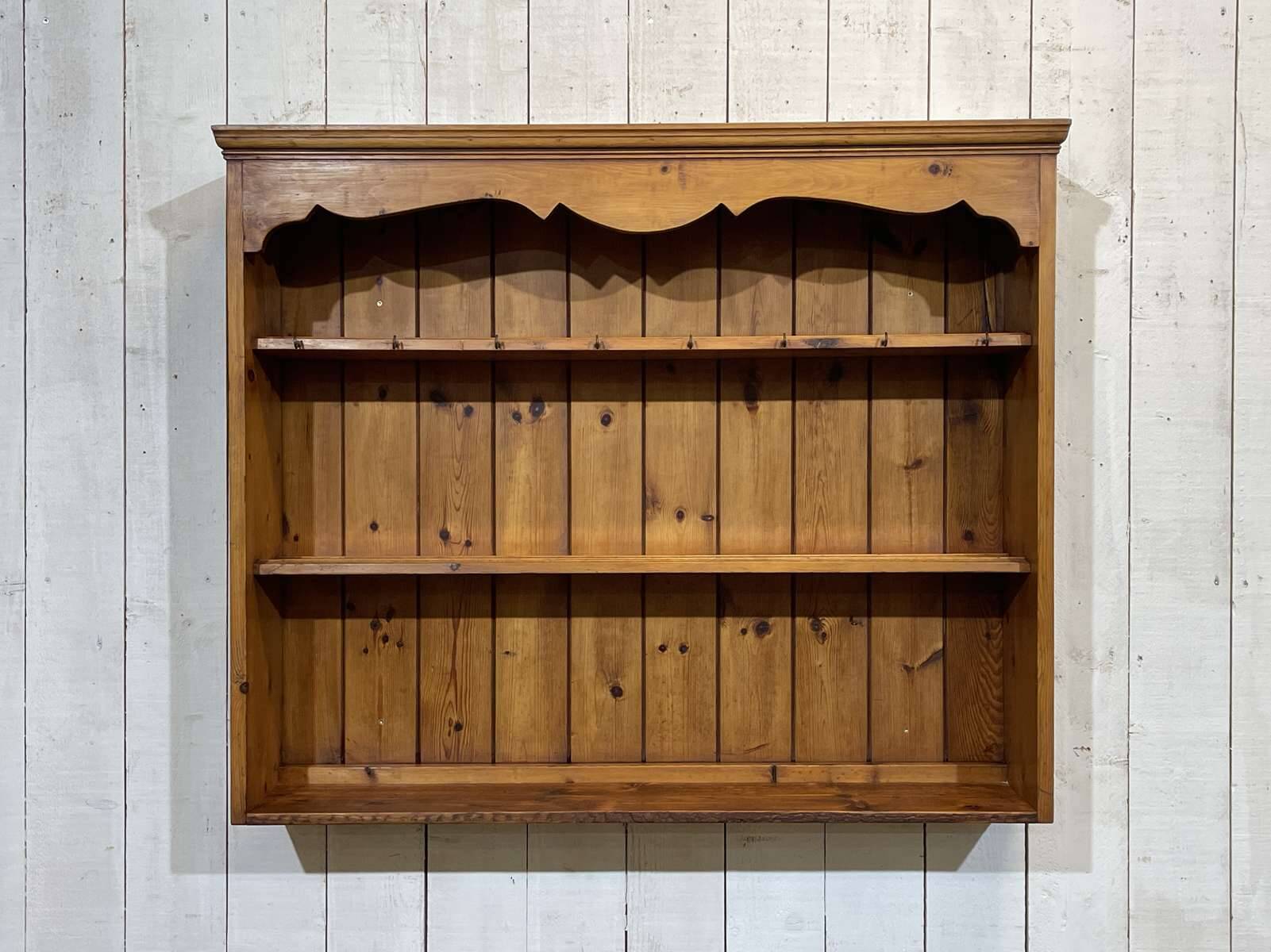 1950s English pine shelf