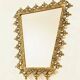 Vintage Italian rococo style mirror from the 50s