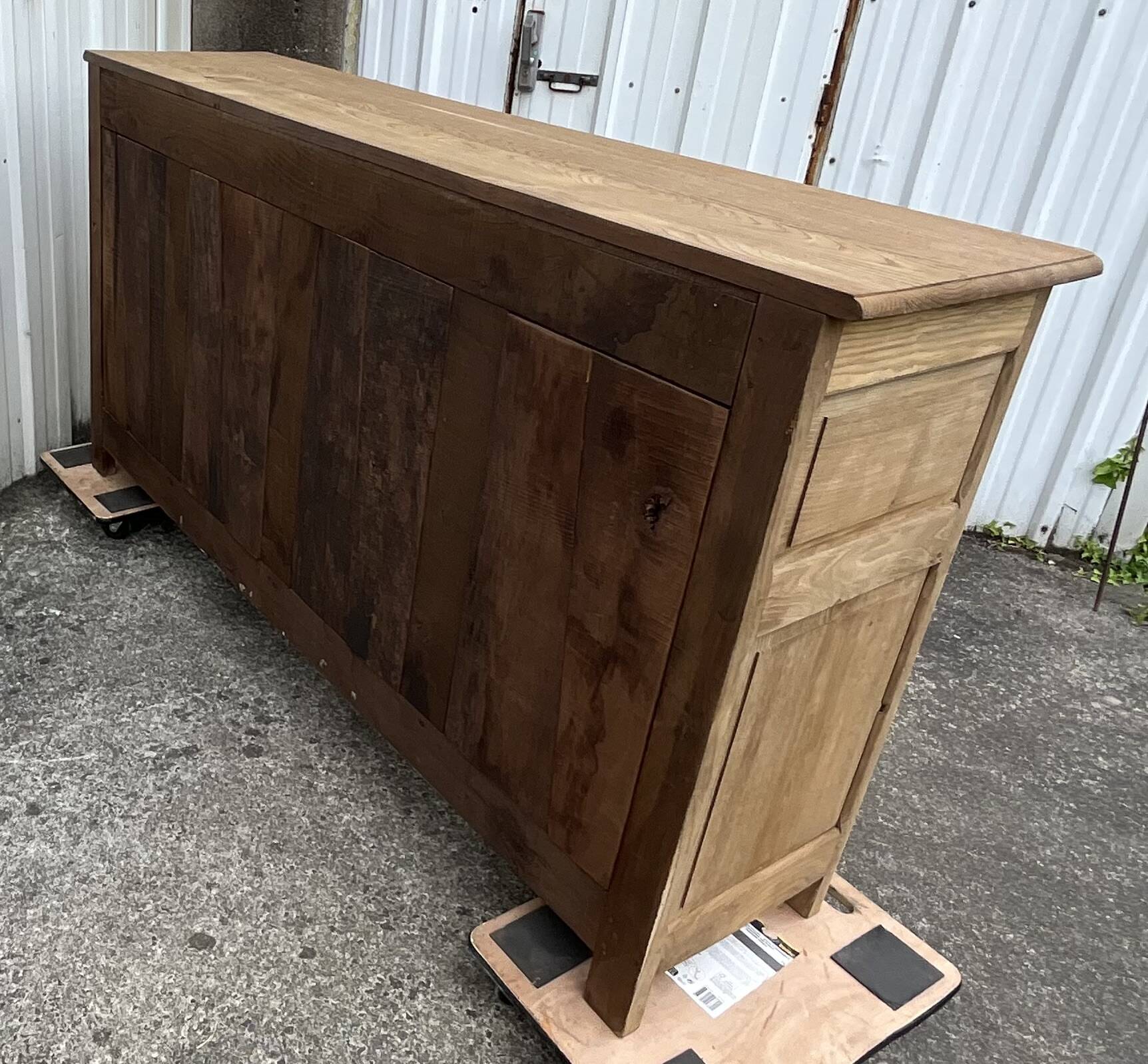 Solid Oak Sideboard Mid 20th Century