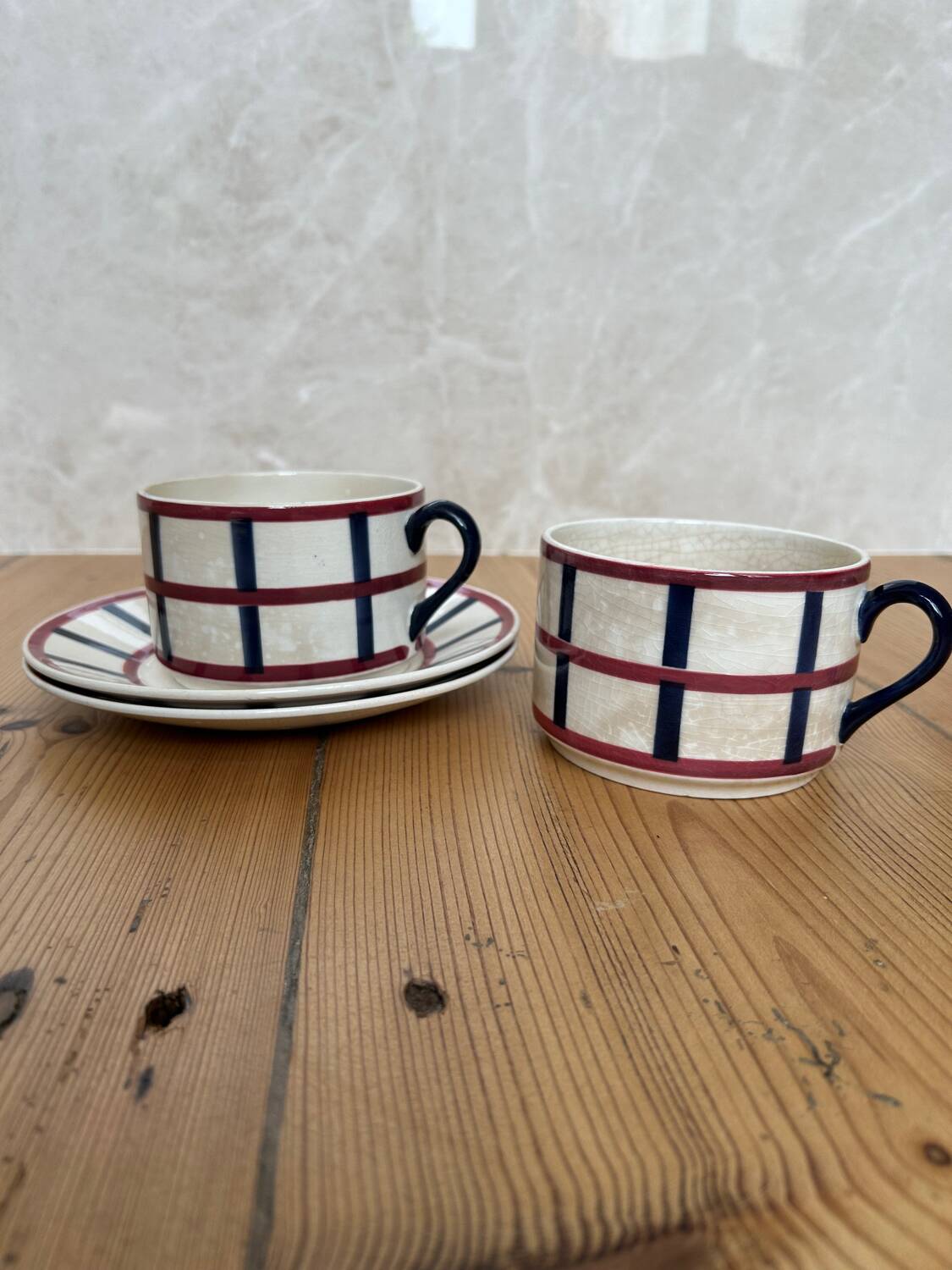 Set of 2 large “Béarn” cups
