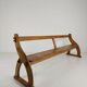 Victorian pitch pine school benches – circa 1900, England
