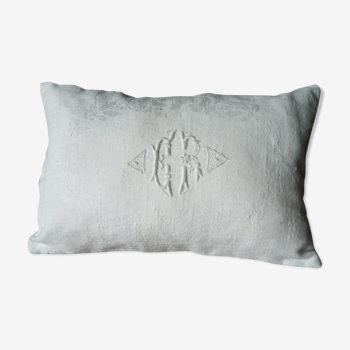 small old monogram cushion